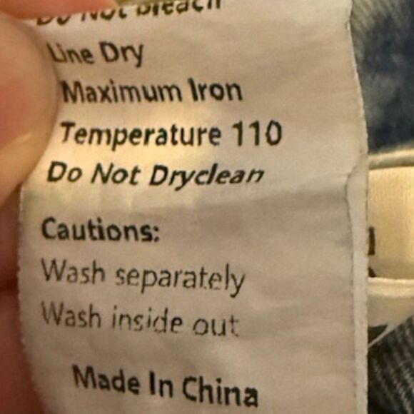 Commense Asymmetrical denim maxi skirt M front slit raw hem casual - Picture 11 of 11